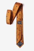 Fleur De Lis Orange Skinny Tie Photo (1)
