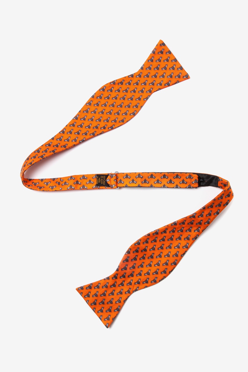 Going Batty Orange Self-Tie Bow Tie Photo (1)