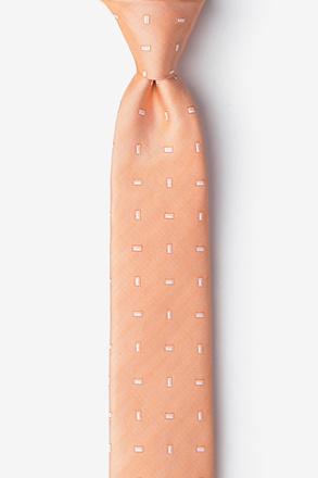 Nelson Orange Skinny Tie