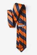 Orange and Navy Stripe Extra Long Tie Photo (1)