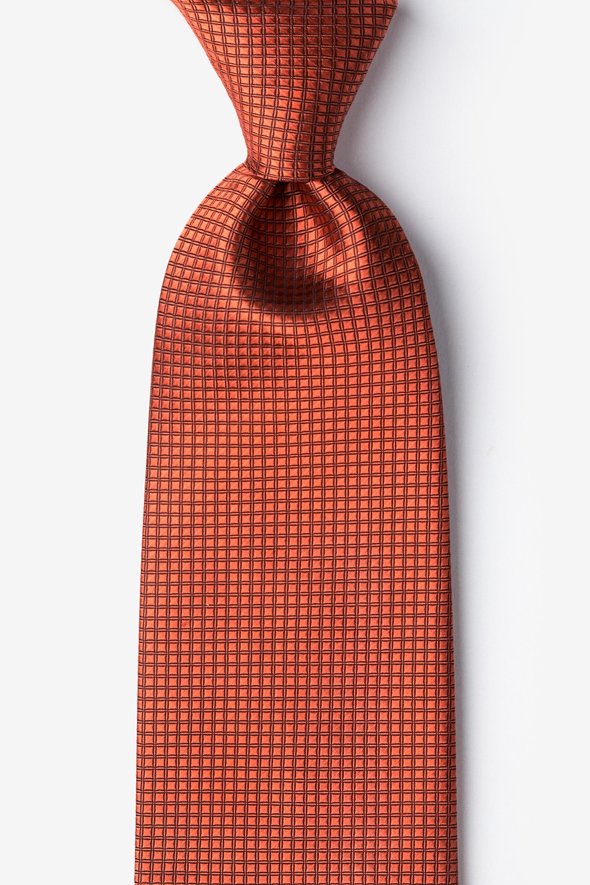 Orange Silk Revitalize Tie