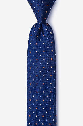 Quinby Orange Skinny Tie