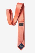 Solid Stitch Orange Skinny Tie Photo (1)