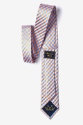 Spring Plaid Orange Skinny Tie Photo (1)