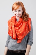 Matilda Orange Scarf Photo (4)