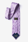 Napoli Plaid Orchid Extra Long Tie Photo (1)