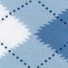 Pale Blue Carded Cotton Argyle Assassin Medium-Large Sock