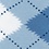Pale Blue Carded Cotton Argyle Assassin Medium-Large Sock