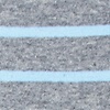 Pale Blue Carded Cotton Virtuoso Stripe Medium-Large Sock