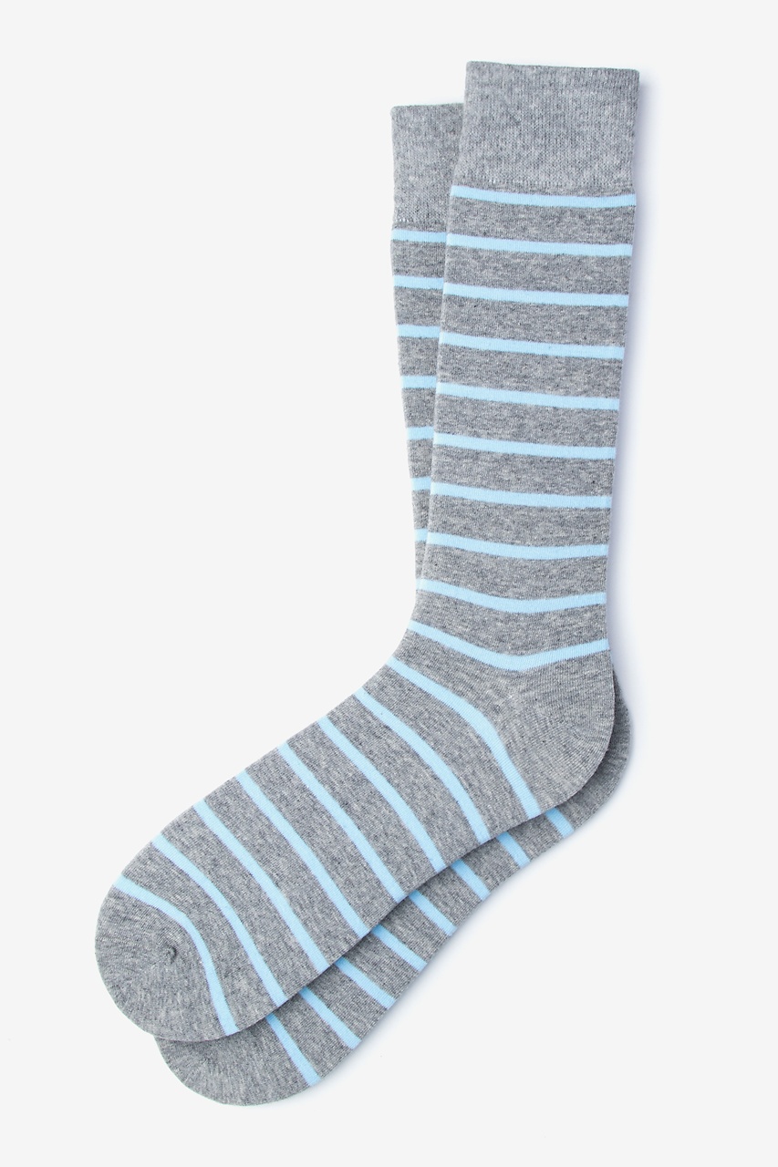 Virtuoso Stripe Pale Blue Sock Photo (0)