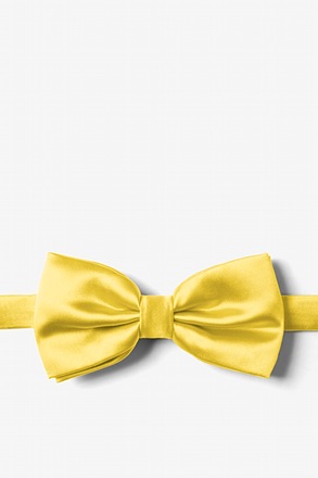 _Pale Lemon Pre-Tied Bow Tie_