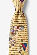 Illuminated Manuscript Parchment Tie Photo (0)