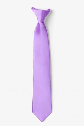 Passion Purple Clip-on Tie For Boys