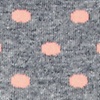 Peach Carded Cotton Power Dots Medium-Large Sock
