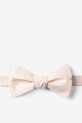 Peach Simplicity Speckle Self-Tie Bow Tie Photo (0)