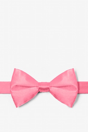 Peony Pink Pre-Tied Bow Tie