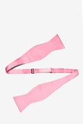 Peony Pink Self-Tie Bow Tie Photo (1)
