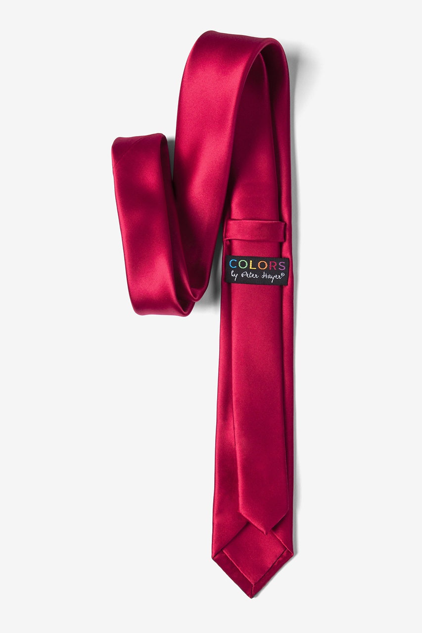 Persian Red Skinny Tie Photo (2)