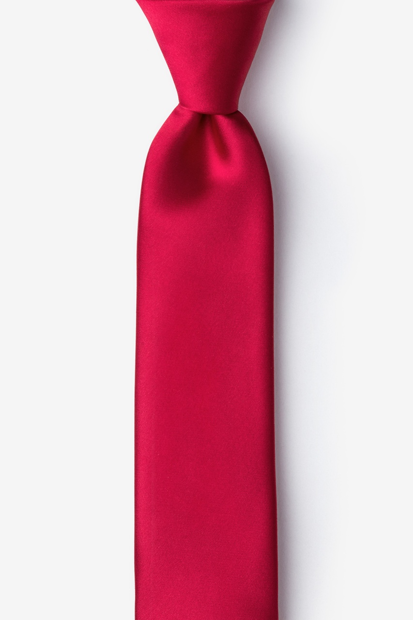 Persian Red Skinny Tie Photo (0)