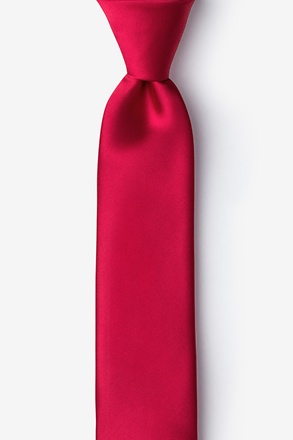 Persian Red Skinny Tie