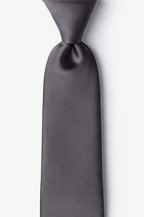 _Pewter Extra Long Tie_