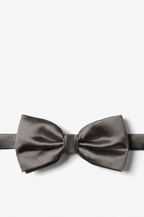_Pewter Pre-Tied Bow Tie_