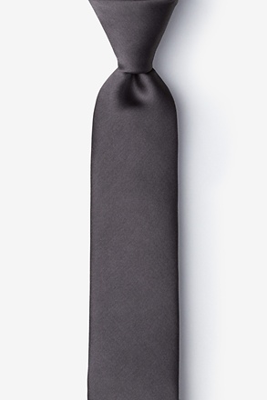 _Pewter Skinny Tie_