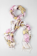 Pink Giant Flower Scarf Photo (1)