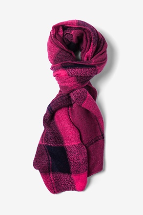 Pink London Tartan Scarf