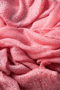 Pink Rhinestone Sparkle Knit Scarf Photo (2)
