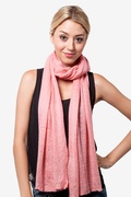 Pink Rhinestone Sparkle Knit Scarf Photo (1)