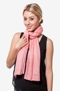 Pink Rhinestone Sparkle Knit Scarf Photo (4)