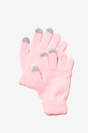 Texting Pink Gloves