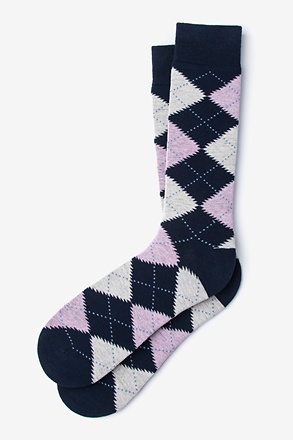 Argyle Assassin Pink Sock