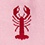 Pink Carded Cotton Great Catch Small-Medium Sock