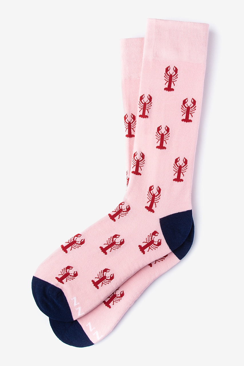 Pink Lobster Dress Socks | Hipster Socks | Ties.com