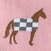 Pink Carded Cotton Horsin' Around