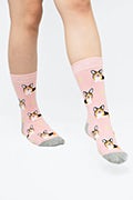 Corgi Dog Pink Women's Sock Photo (2)