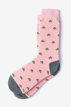 My Lucky | Shamrock Pink Women's Sock