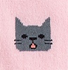 Pink Carded Cotton Not Kitten Around Small-Medium Sock