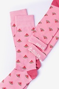 Watermelon Pink Sock Photo (2)