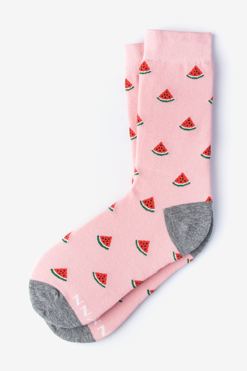 Watermelon Pink Women's Sock Photo (0)