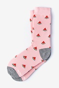 Watermelon Pink Women's Sock Photo (0)