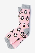 Penguin Pink Women's Sock Photo (0)