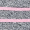Pink Carded Cotton Virtuoso Stripe Medium-Large Sock