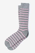 Virtuoso Stripe Pink Sock Photo (0)