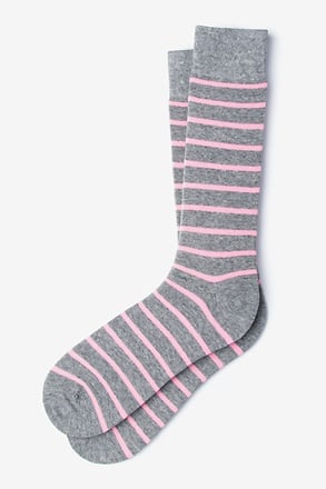 _Virtuoso Stripe Pink Sock_