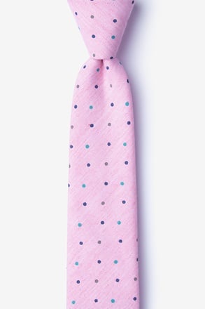 _Alliance Pink Skinny Tie_
