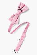Chamberlain Check Pink Pre-Tied Bow Tie Photo (1)