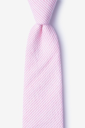 _Cheviot Pink Extra Long Tie_